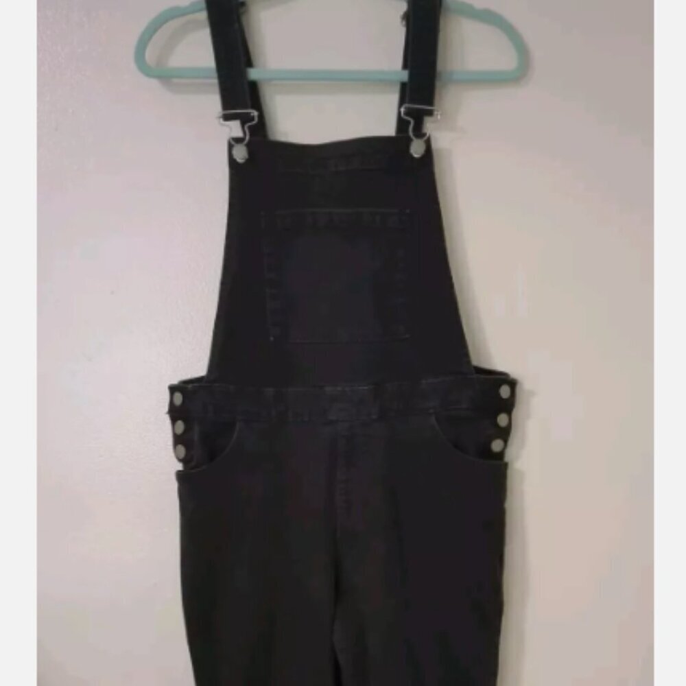 Roxy Black Denim Women's Overalls, Size 10, EUC